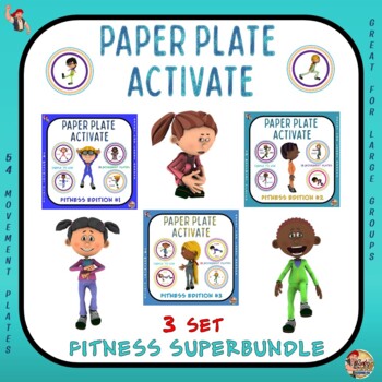 Preview of Paper Plate Activate- 3 Set Fitness Super Bundle