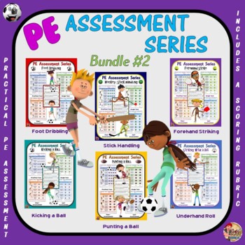 Preview of PE Assessment Series: Bundle 2- Dribbling, Striking, Stick Handling & Kicking