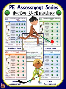 Preview of PE Assessment Series: Hockey- Stick Handling- 4 Versions