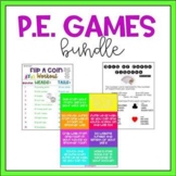 PE Fitness Games BUNDLE | 4 activities | Distance Learning
