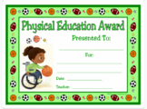 PE Award Certificate