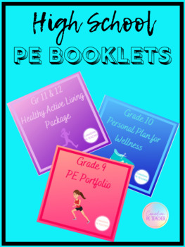 Preview of Physical Education Booklet Bundle (Grades 9-12)