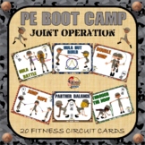 PE BOOT CAMP SERIES: Joint Operation- 20 Fitness Circuit Cards