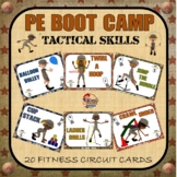 PE BOOT CAMP SERIES: Tactical Skills- 20 Fitness Circuit Cards