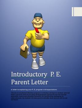 Preview of PE - Beginning of the Year Parent Letter