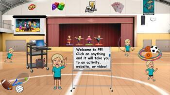 Preview of PE Bitmoji Classroom