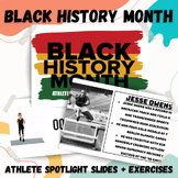 PE Black History Month Athlete Warm Up / Brain Break