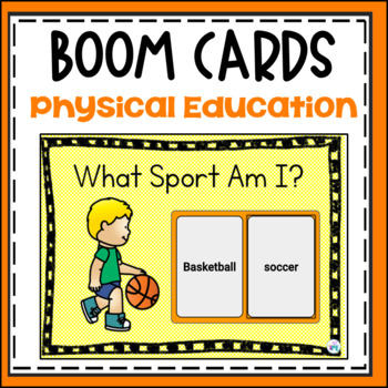 Preview of PE Boom Cards Sport Comprehension