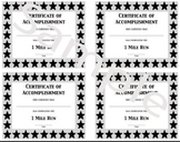 PE Certificate for the Mile Run