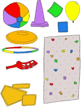 Preview of PE Clip Art Mega Pack:  Over 200 PNG's for Physical Education and Field Day!