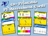 PE - Complete SET of 60 SELF and PEER Assessment Sheets in