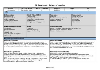 6th grade physical education lesson plans