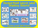 Basketball Word Wall Display: Skill, Graphics & Game Terms