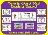 Tennis Word Wall Display: Skill, Graphics & Game Terms