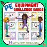PE Equipment Challenge Cards: 24 Long Rope Tasks