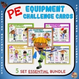 PE Equipment Challenge Cards: 5 Set ESSENTIAL Bundle