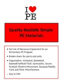 PE Equipment - Full List of Necessary Equipment for an Ele