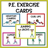 PE Exercise Cards | Printables | Fitness cards | PE and Health