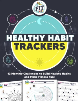 Preview of PE Exercise Worksheets: Healthy Habit Trackers