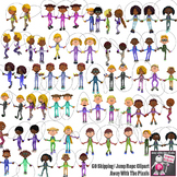 PE Fitness Clip Art - Jumprope / Skipping Exercises 60+ Co