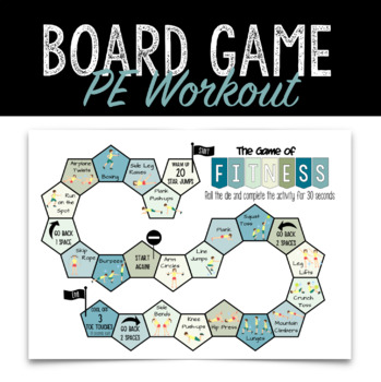 Preview of PE Fitness Game Board | PHE Distance Learning