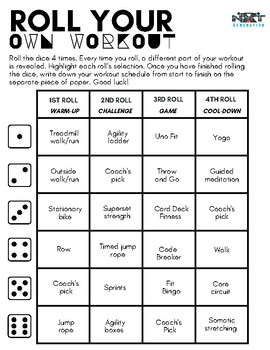 Preview of PE/Fitness: Roll Your Own Workout