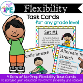 PE Flexibility Skills Task Cards