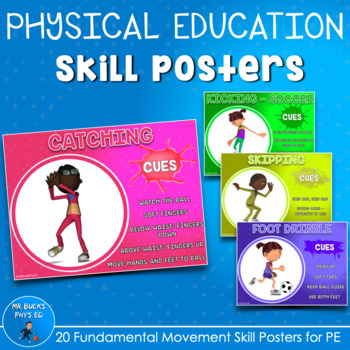 Preview of PE Posters - Fundamental Movement Skills