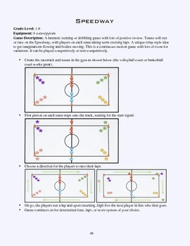 Preview of PE Game Sheet: Speedway!