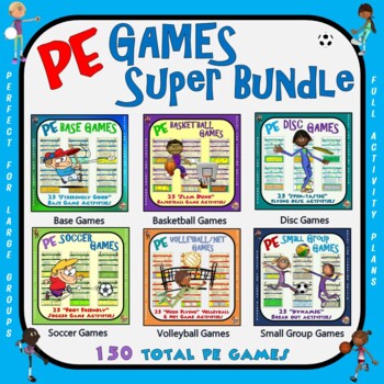 Preview of PE Games: Super Bundle- Basketball, Soccer, Net, Disc, Base & Small Group Games