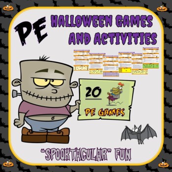 Preview of PE Halloween Games and Activities-  “Spooktacular" Fun!