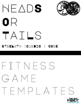 Preview of PE/Health: Heads or Tails Fitness Game Templates