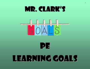 Preview of PE Learning Goals