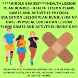 PE Lesson Plans / Health Lesson Plans / Health Lesson Plan