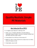 PE Lesson Plans - One Full Year for Elementary - 59 Lessons PDF
