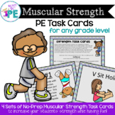 PE Muscular Strength Task Cards