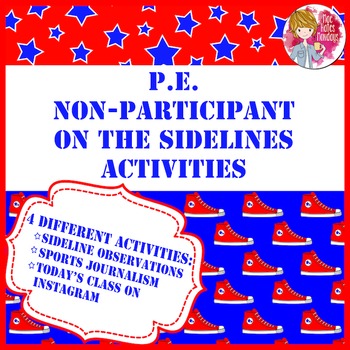 Preview of PE Non-Participant On the Sidelines Activity Pack