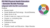 PE PHE Physical Health Education - entire semester - 12 we