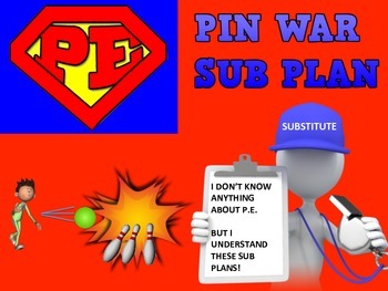 Preview of Super PE Game - PE SUB PLAN