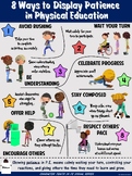 PE Poster: 8 Ways to Display Patience in Physical Education