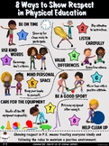 PE Poster: 8 Ways to Show Respect in Physical Education
