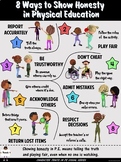 PE Poster: 8 Ways to Show Honesty in Physical Education