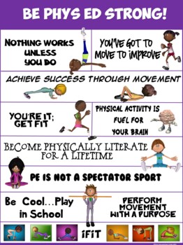 Preview of PE Poster: Be Phys Ed Strong!