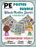 PE Poster Bundle: Words Matter Series - 9 Visual Set
