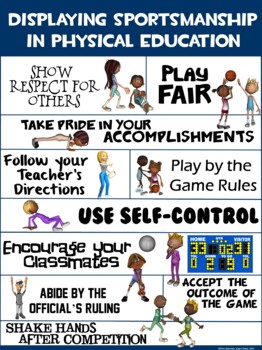 PE Poster: Displaying Sportsmanship in Physical Education | TpT