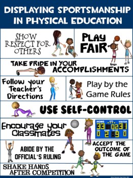 Preview of PE Poster: Displaying Sportsmanship in Physical Education