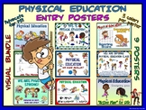 Physical Education Entry Posters-  9 Poster Bundle