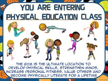 Preview of PE Entry Poster: Physical Education...not Gym Class