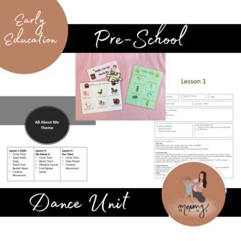 Preview of PE Pre-School and Kindergarten Dance Unit | PE Unit Plans
