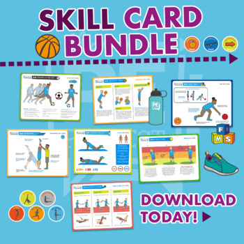 Preview of PE Project Skill Card BUNDLE!